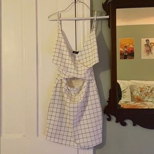 Blue Blush Cut-out Dress